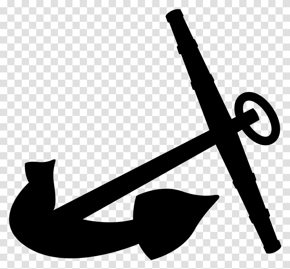 Black And White Anchor Downloadable Athletics Logos Hope College Anchor, Gray, World Of Warcraft Transparent Png