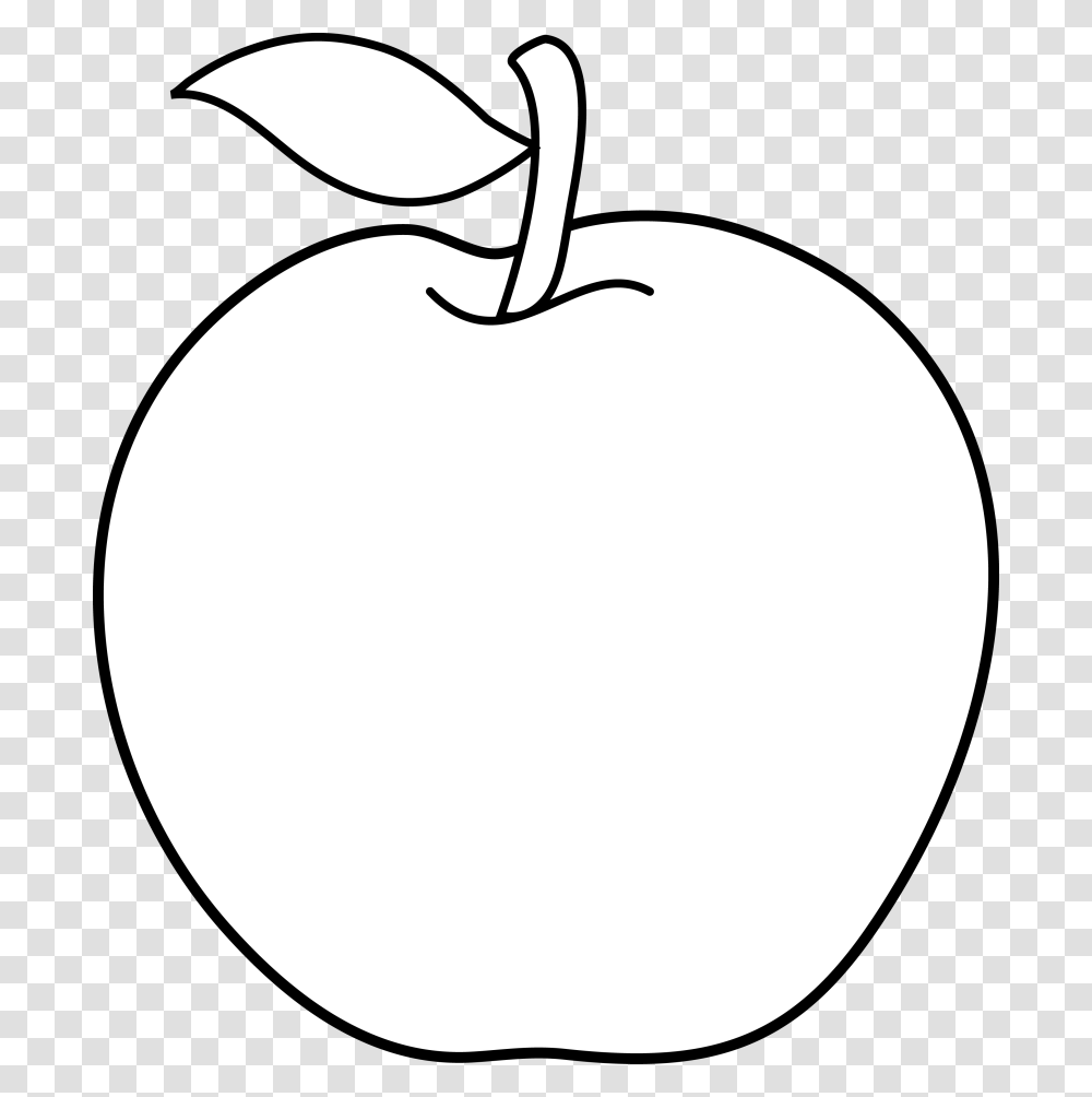Black And White Apple Clip Art, Plant, Fruit, Food, Moon Transparent Png