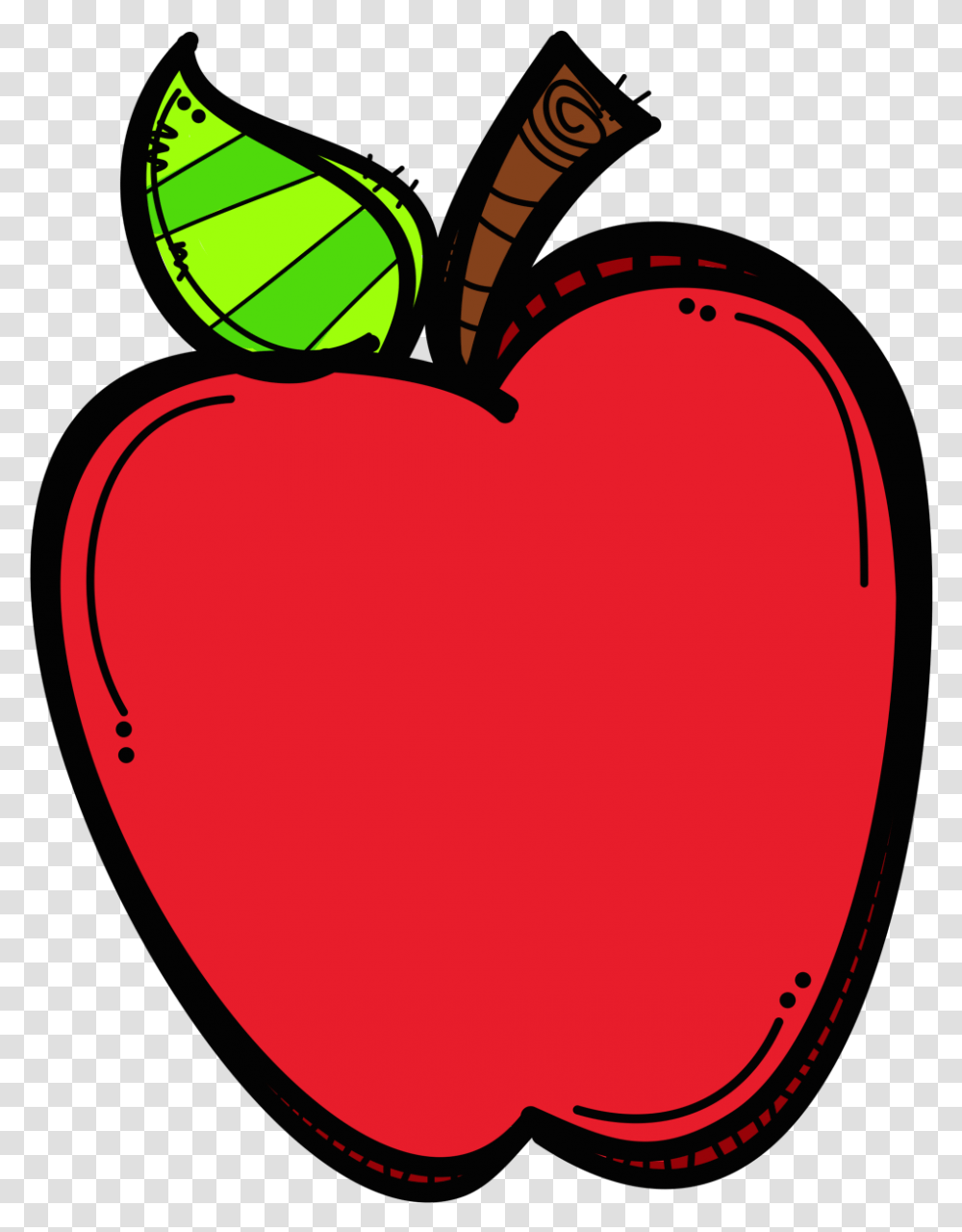 Black And White Apple Clipart, Plant, Fruit, Food, Peach Transparent Png