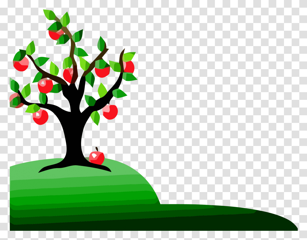 Black And White Apple Tree Clipart Clipart Apple Trees Background, Graphics, Bird, Animal, Paper Transparent Png