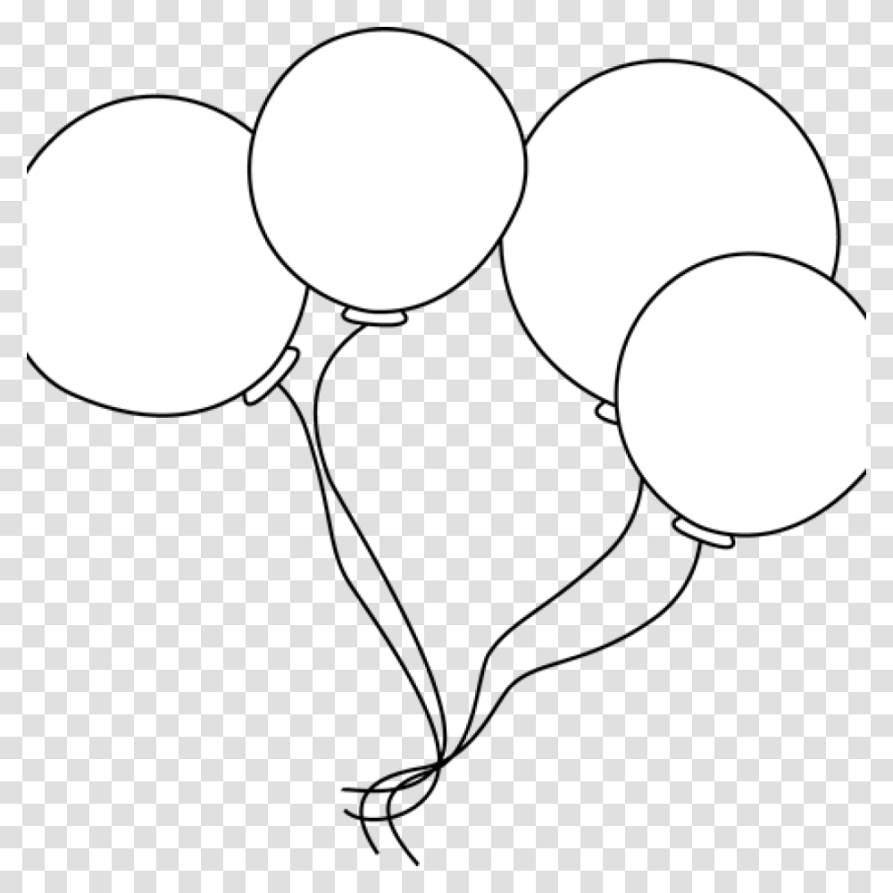 Black And White Balloons Clipart Free Clipart Download, Lamp, Lighting, Footprint, Pin Transparent Png