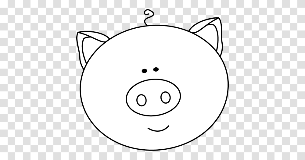 Black And White Black And White Pig Face Pigs, Disk, Dvd, Nature Transparent Png