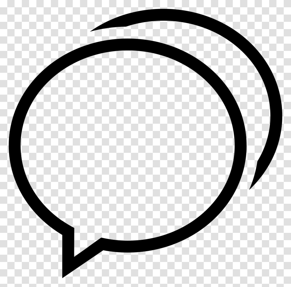 Black And White Black And White Speech Bubbles, Stencil, Texture Transparent Png