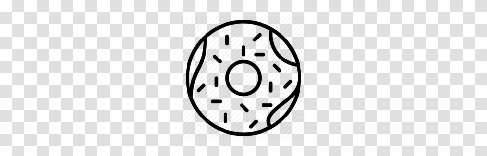 Black And White Box Of Donuts Clipart, Clock Tower, Machine, Rotor Transparent Png