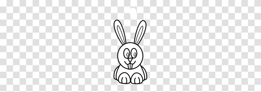 Black And White Bunny Clip Art, Mammal, Animal, Rodent, Rabbit Transparent Png