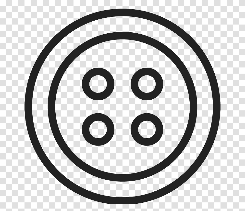 Black And White Button Outline, Sphere Transparent Png