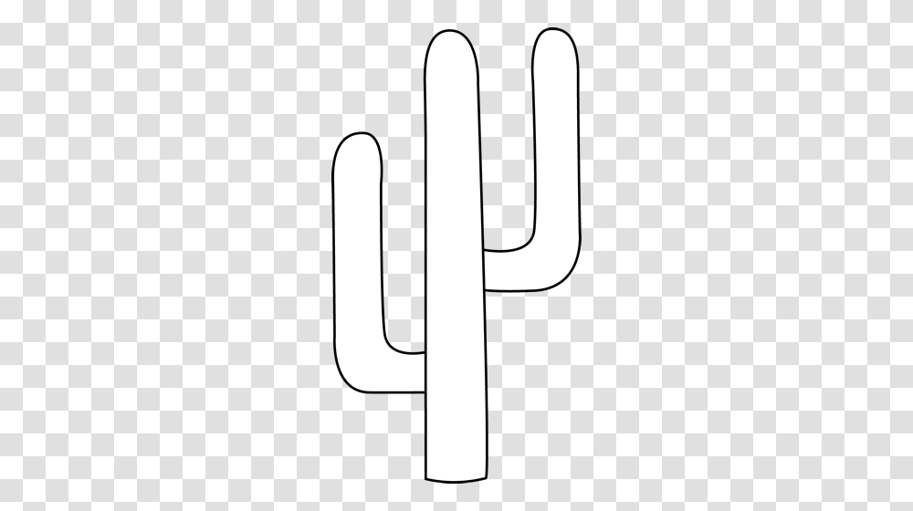 Black And White Cactus Clip Art, Home Decor, Number Transparent Png