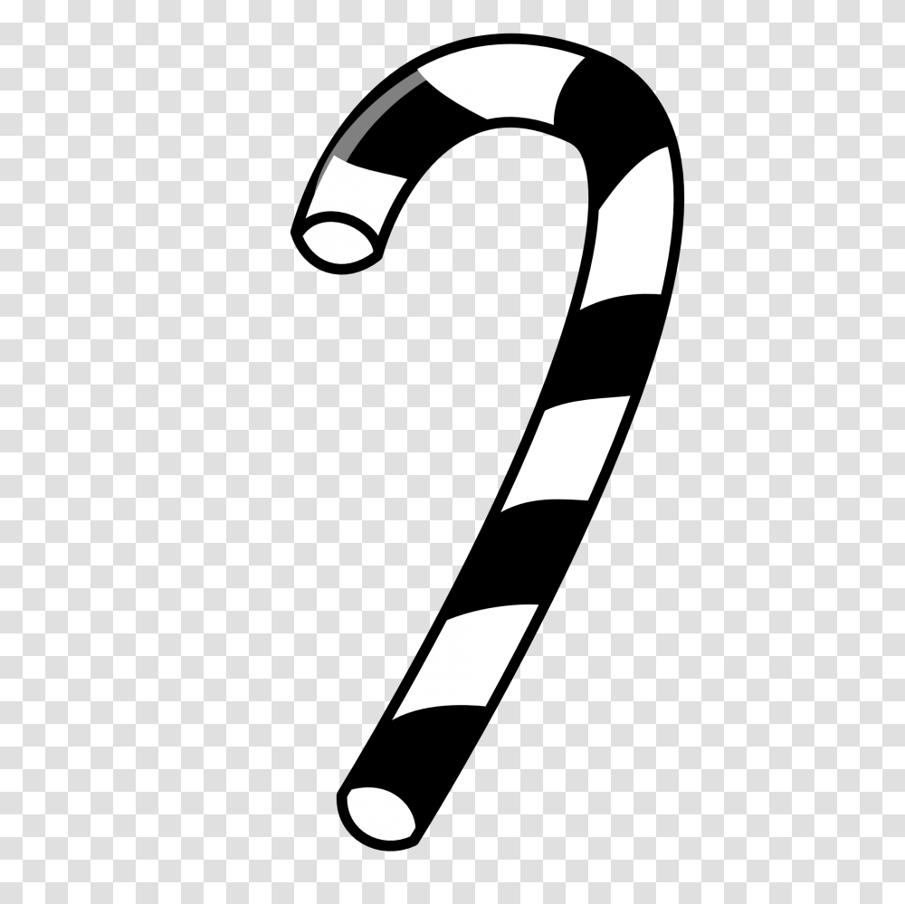 Black And White Candy Cane Clipart Clip Art Images, Stick, Hammer, Tool, Stencil Transparent Png