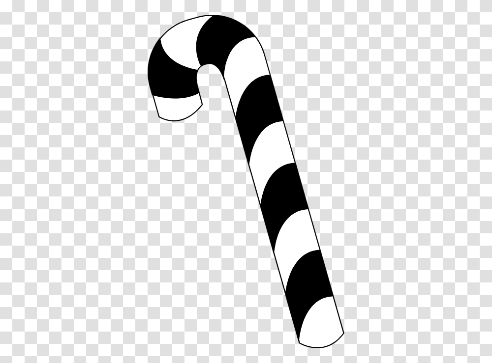 Black And White Candy Cane Clipart, Cross, Apparel Transparent Png