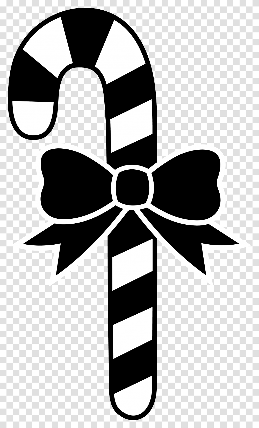 Black And White Candycane, Stencil, Tie, Accessories, Accessory Transparent Png