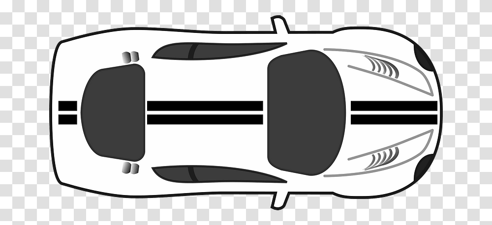 Black And White Car Racing Car Top View, Sunglasses, Leisure Activities, Weapon, Musical Instrument Transparent Png