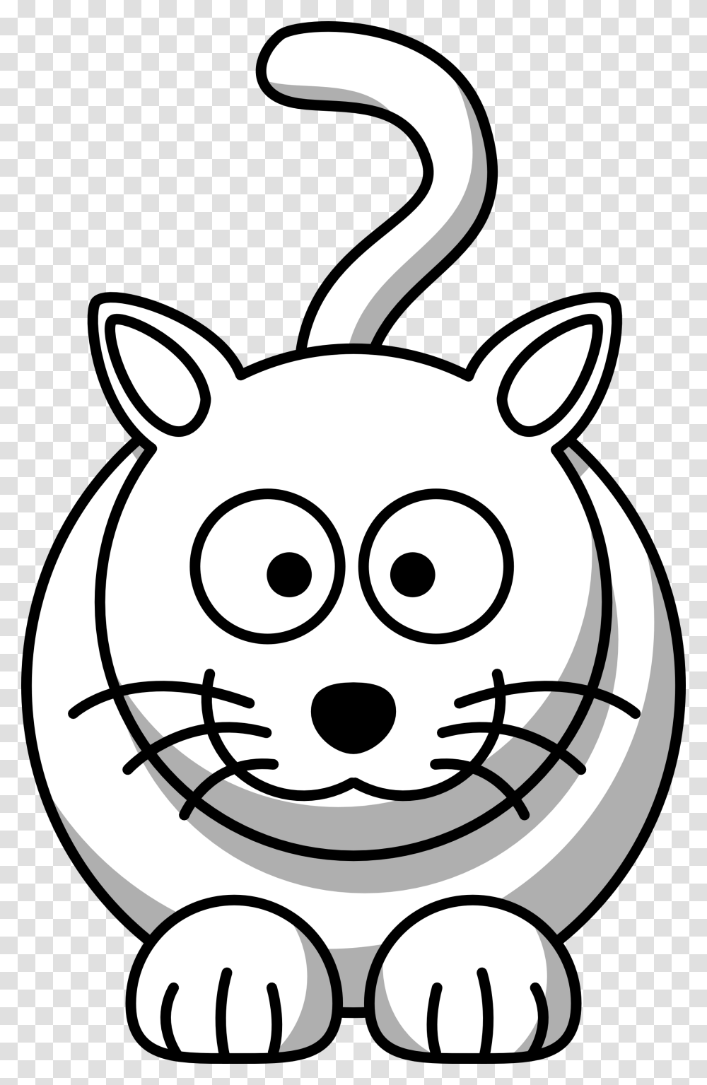 Black And White Cartoon Animals Clipart Free To Use Clip Art, Stencil, Piggy Bank Transparent Png