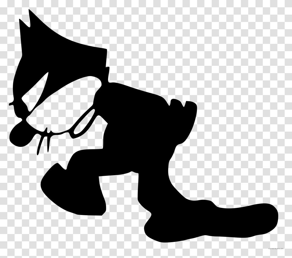 Black And White Cat Animal Free Black White Clipart Felix The Cat Pace, Gray, World Of Warcraft Transparent Png