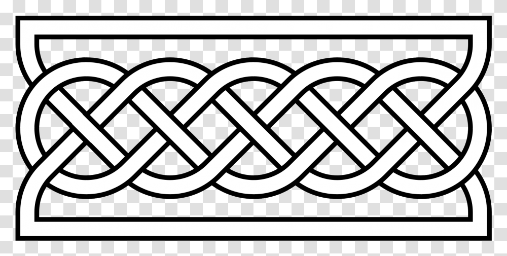 Black And White Celtic Knot, Chain, Skin, Stencil Transparent Png