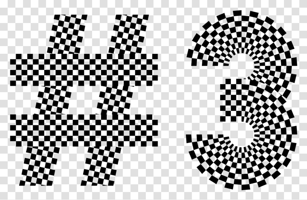 Black And White Checkered Number, Gray, World Of Warcraft Transparent Png