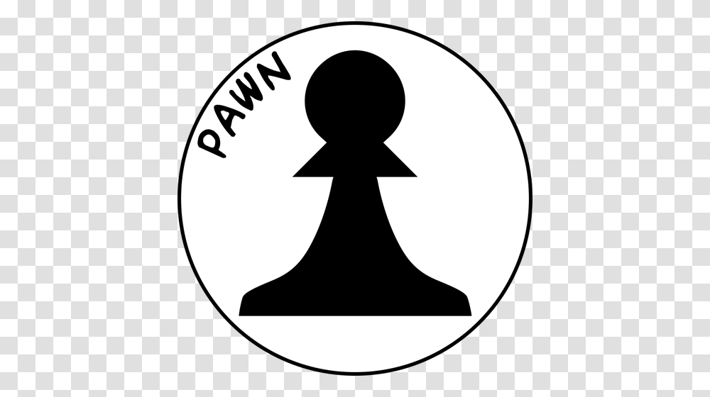 Black And White Chess Pawn, Stencil, Silhouette, Lamp Transparent Png