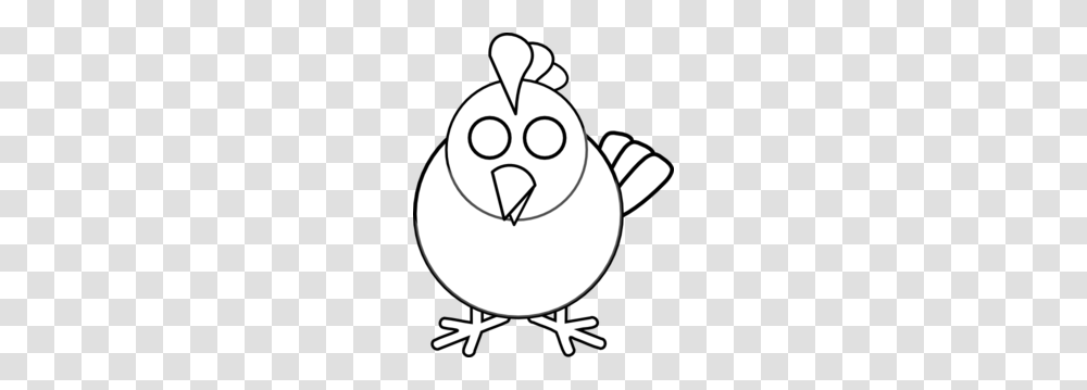 Black And White Chicken Clip Art, Animal, Bird, Snowman, Winter Transparent Png