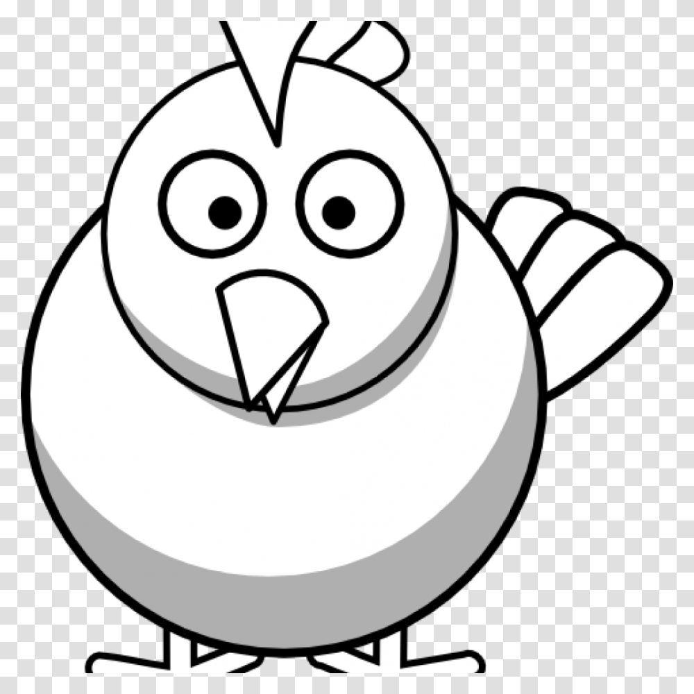 Black And White Chicken Clipart Free Clipart Download, Animal, Bird, Penguin, Poultry Transparent Png