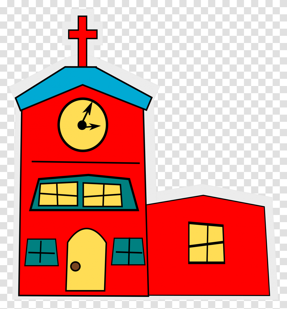 Black And White Church Cartoon Images, Architecture, Building, Tower, Urban Transparent Png
