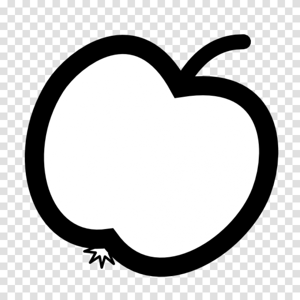 Black And White Clip Art Apple Free Clipart Download, Moon, Outer Space, Night, Astronomy Transparent Png