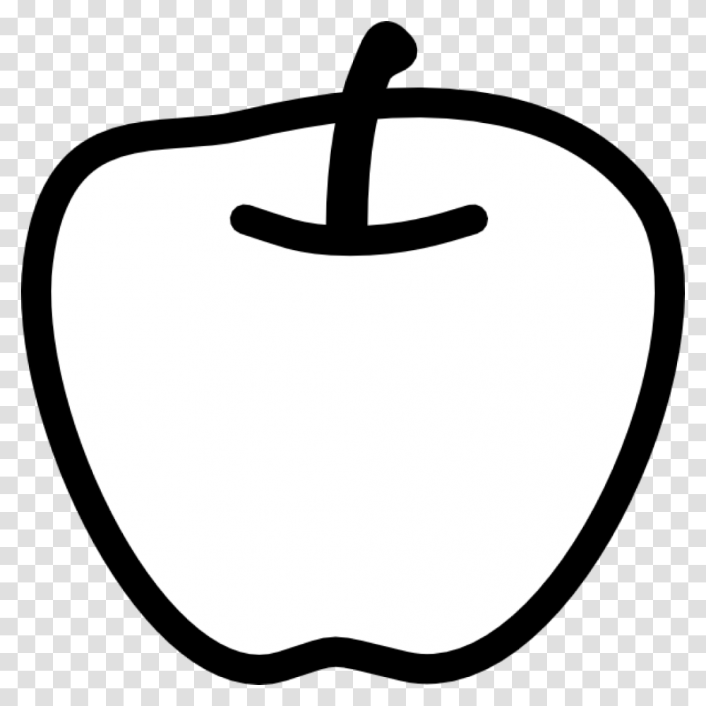 Black And White Clip Art Apple Free Clipart Download, Plant, Food, Fruit, Vegetable Transparent Png