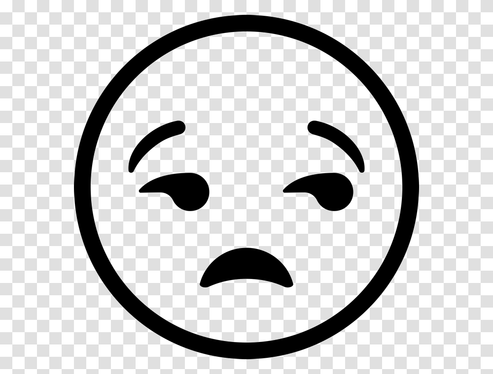 Black And White Clip Art Of Emojis, Stencil, Logo, Trademark Transparent Png