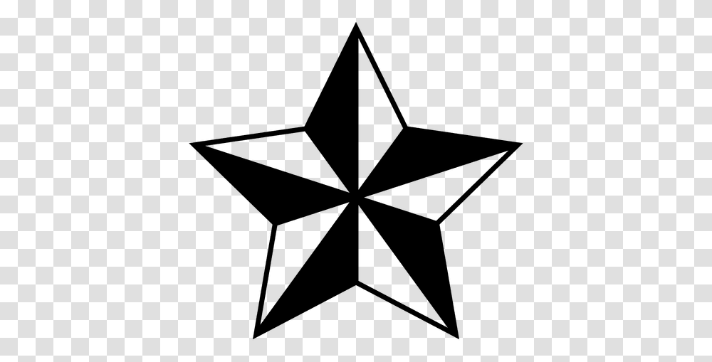 Black And White Clipart Nautical Star Old School, Gray, World Of Warcraft Transparent Png