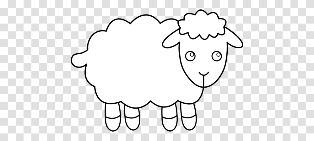 Black And White Clipart Of Lamb Black And White Sheep Projects, Mammal, Animal, Piggy Bank Transparent Png