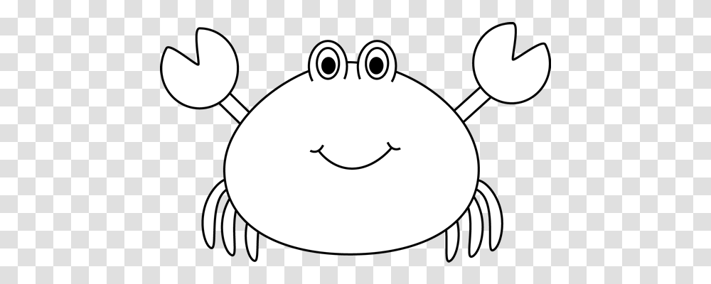 Black And White Crab Animals Ocean Black And White Background Crab Clipart, Stencil, Water Transparent Png