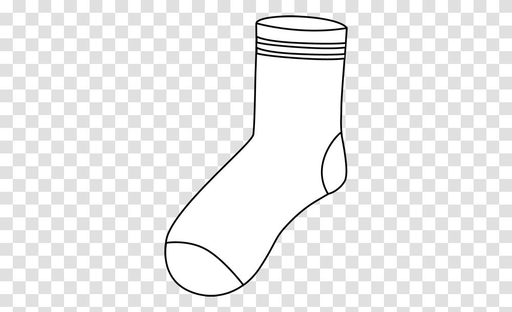 Black And White Crew Sock, Apparel, Footwear, Shoe Transparent Png