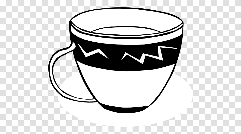 Black And White Cups, Coffee Cup, Beverage, Drink, Pottery Transparent Png