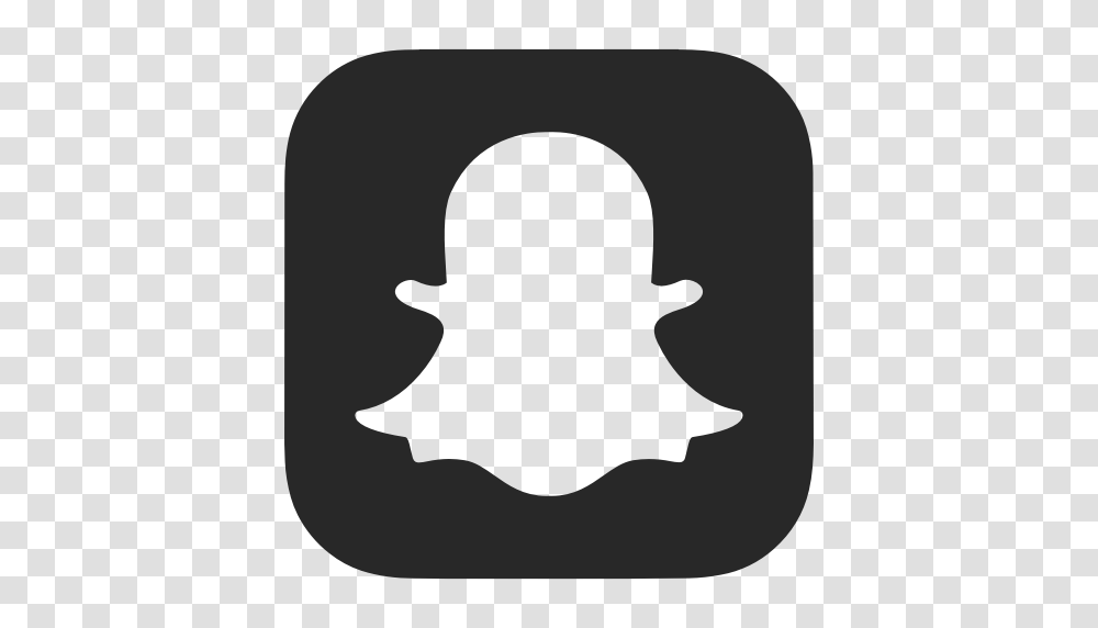Black And White Dark Grey Snapchat Icon, Silhouette, Stencil, Person, Human Transparent Png