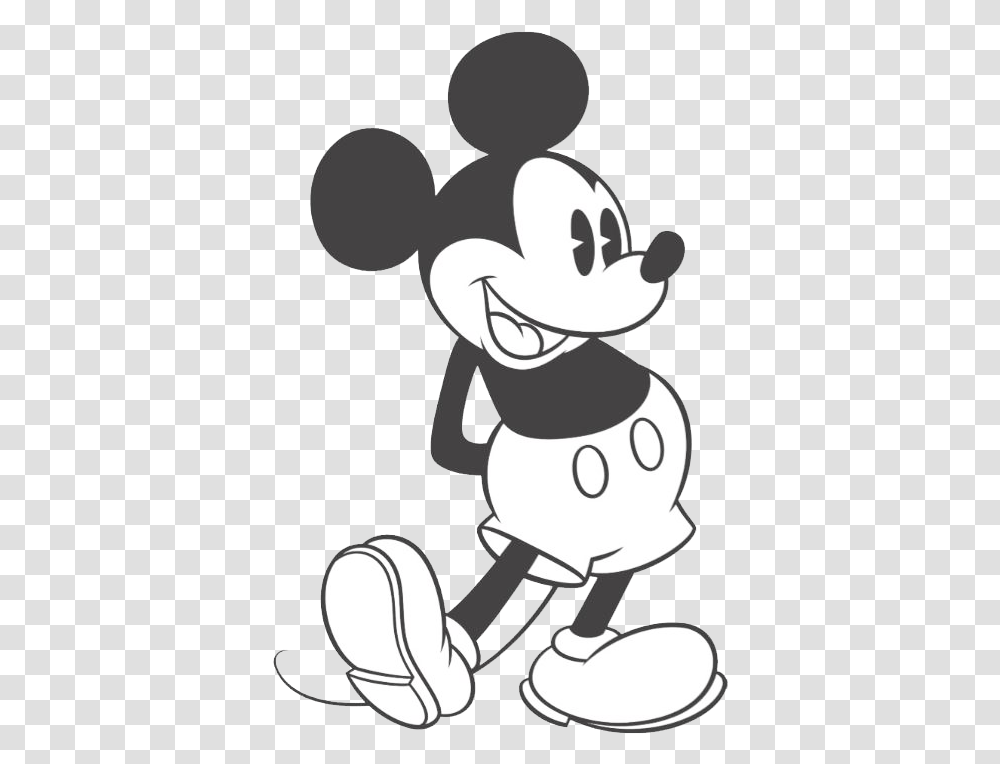Black And White Disney Black And White Mickey Mouse Background, Stencil, Mammal, Animal, Video Gaming Transparent Png