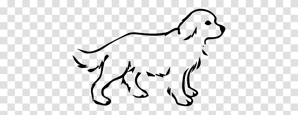 Black And White Dog Clipart Gallery Images, Stencil, Mammal, Animal, Wildlife Transparent Png
