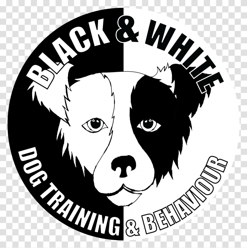 Black And White Dog Logo Logodix Illustration, Symbol, Trademark, Label, Text Transparent Png