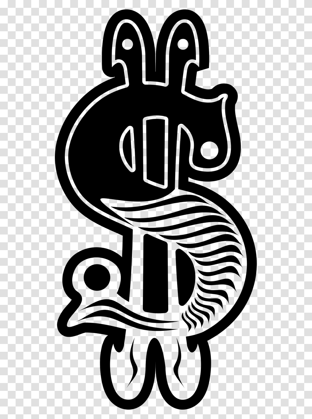 Black And White Dollar Sign, Gray, World Of Warcraft Transparent Png