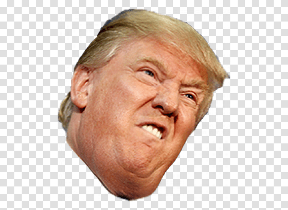 Black And White Donald Trump, Head, Face, Person, Human Transparent Png