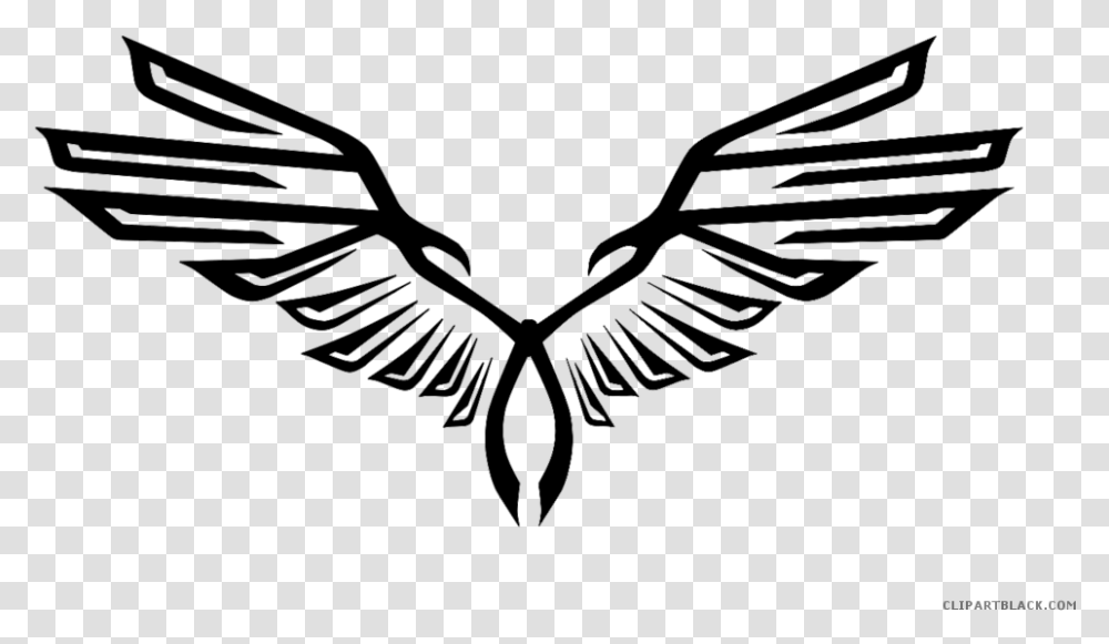Black And White Download Huge Freebie Eagle Wings Logo, Emblem Transparent Png
