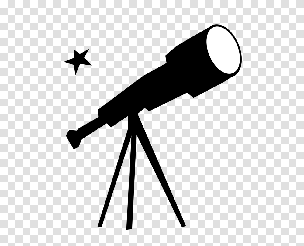 Black And White Drawing Telescope Computer Icons, Nature, Outdoors, Moon, Outer Space Transparent Png