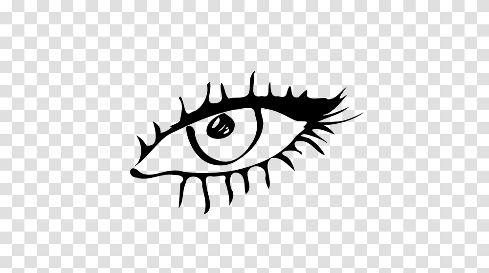 Black And White Eye Vector Image, Gray, World Of Warcraft Transparent Png