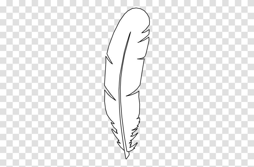 Black And White Feather Vertical Clip Art, Bow, Plant, Number Transparent Png