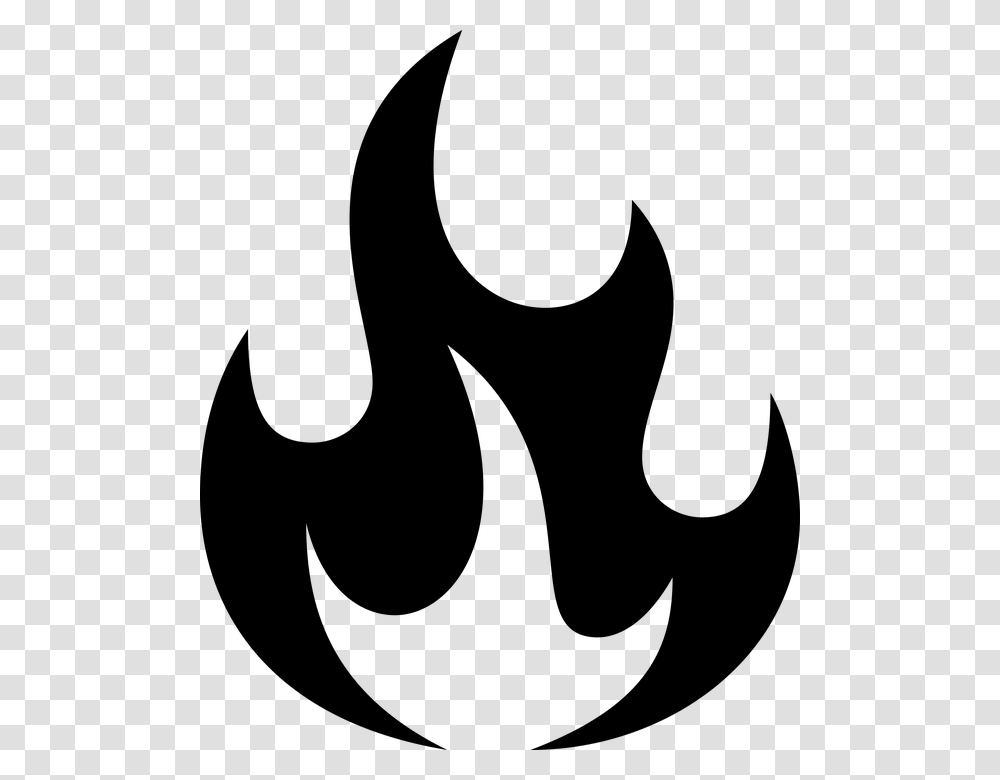 Black And White Fire Clipart, Gray, World Of Warcraft Transparent Png