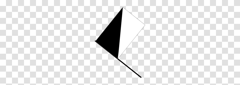 Black And White Flag Clip Art For Web, Triangle, Toy, Kite Transparent Png