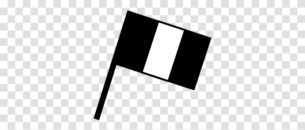 Black And White Flag Vector Image French Flag Black And White, Word, Lamp Transparent Png