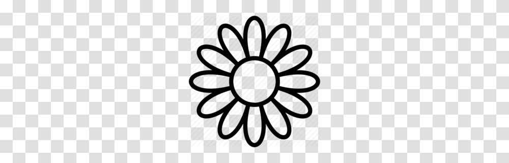 Black And White Flower Clipart, Machine, Gear, Bicycle, Vehicle Transparent Png