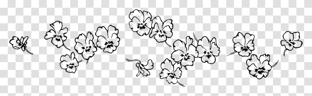 Black And White Flower Drawing, Gray, World Of Warcraft Transparent Png