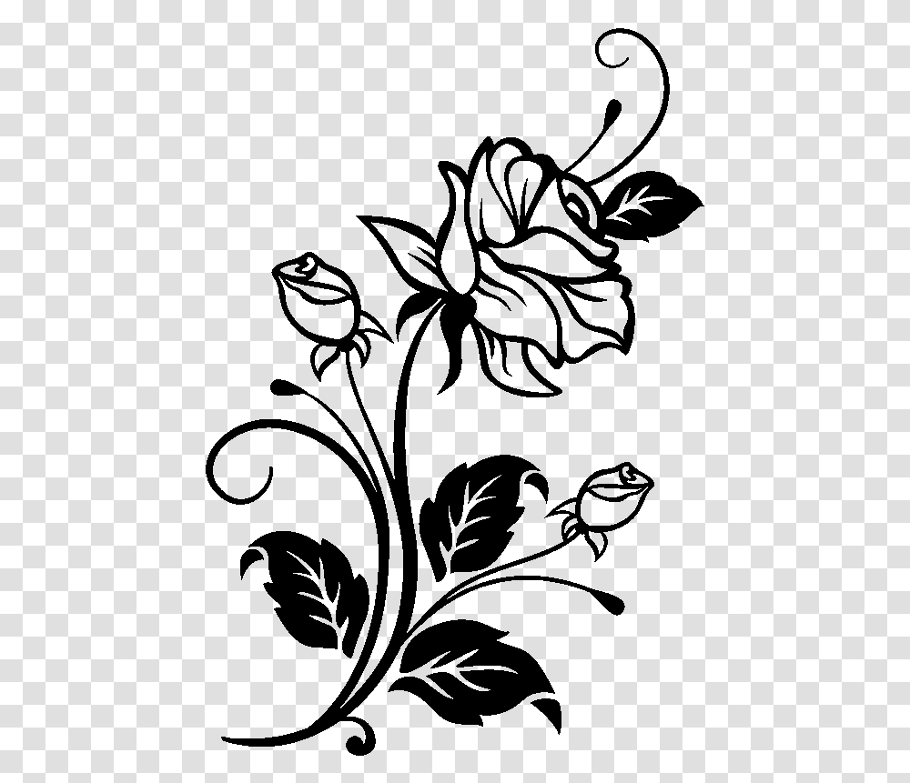 Black And White Flower, Gray, World Of Warcraft Transparent Png