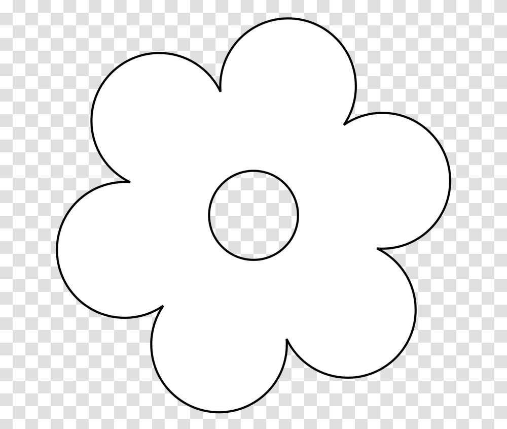 Black And White Flowers Flower Clip Art Pattern Black And White, Stencil, Silhouette, Texture Transparent Png