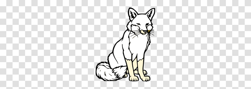 Black And White Fox Clip Art For Web, Animal, Mammal, Wildlife, Stencil Transparent Png