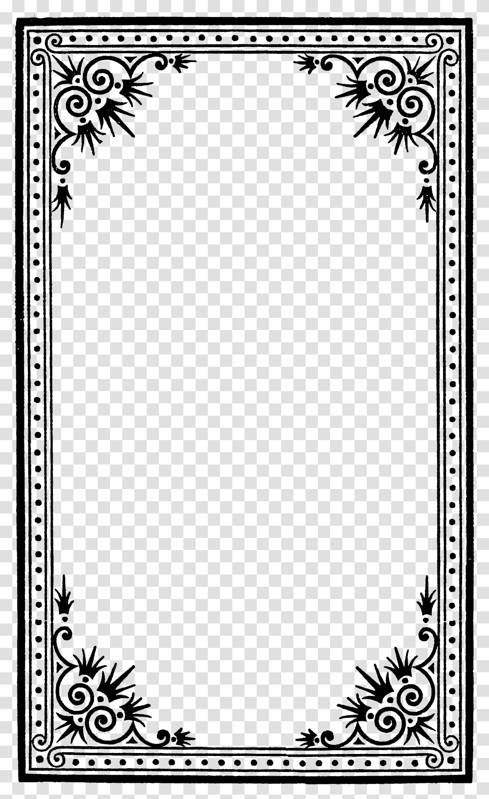 Black And White Frames And Borders, Poster, Advertisement, Flyer, Paper Transparent Png